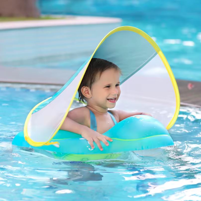 Swimbobo_su_stogeliu2 Swimbobo mokomasis plaukimo ratas su stogeliu kūdikiams